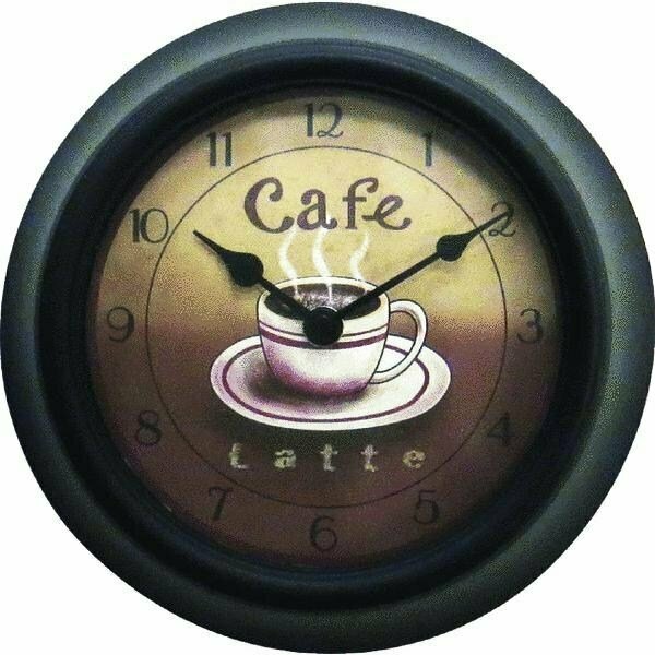 Geneva Cafe Plastic Wall Clock 8125